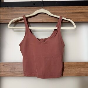 lululemon athletica Mauve Tone Cropped Tank
